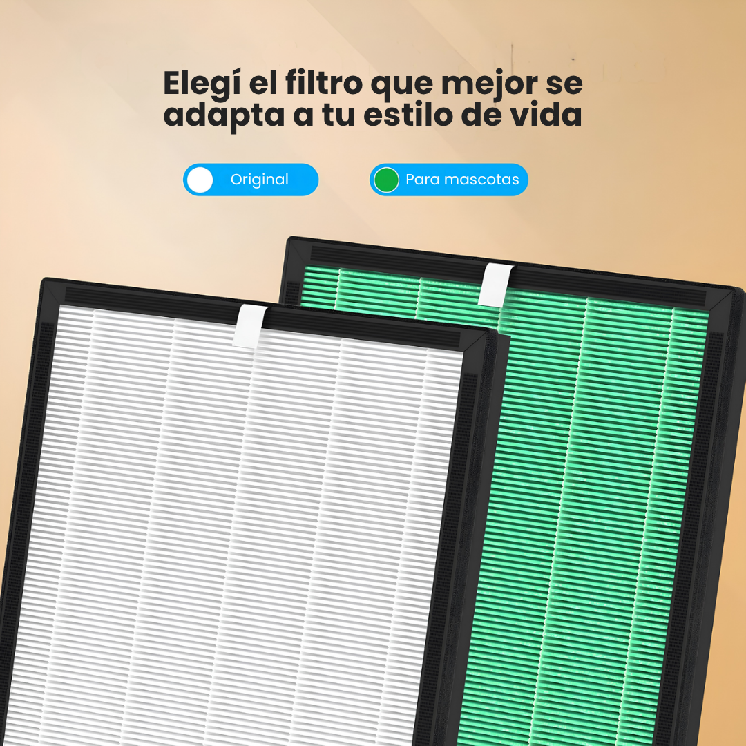 Filtro para Purificador de Aire Triple Capa HEPA Carbón Activado