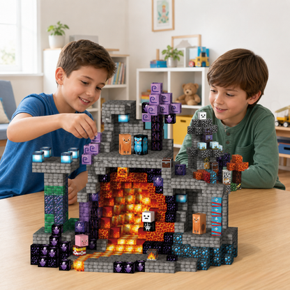 Juego de Bloques Magnéticos Estilo Minecraft 150 Piezas