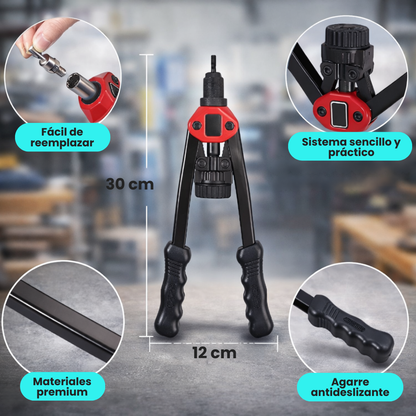 Remachadora Manual + 120 Remaches