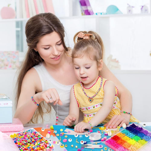 Set de Fabricación Pulseras Collares 7860 Piezas Dijes