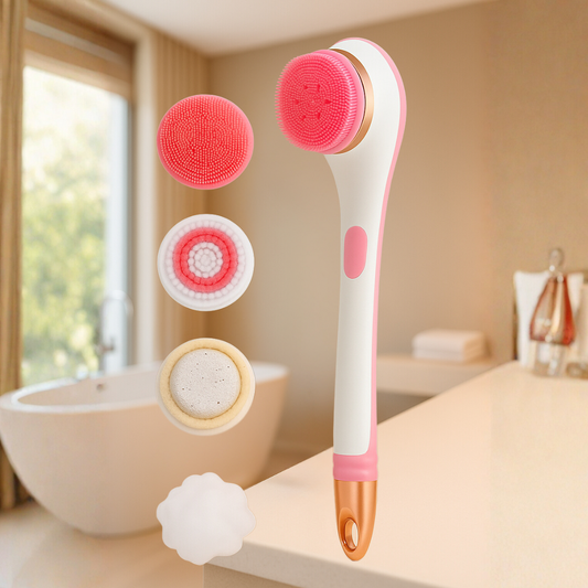 Cepillo corporal Masajeador eléctrico con 4 cabezales