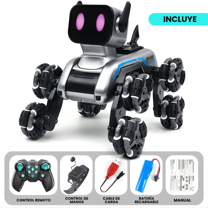 Perro Robot Inteligente Recargable Sensor de Gestos y Control Remoto