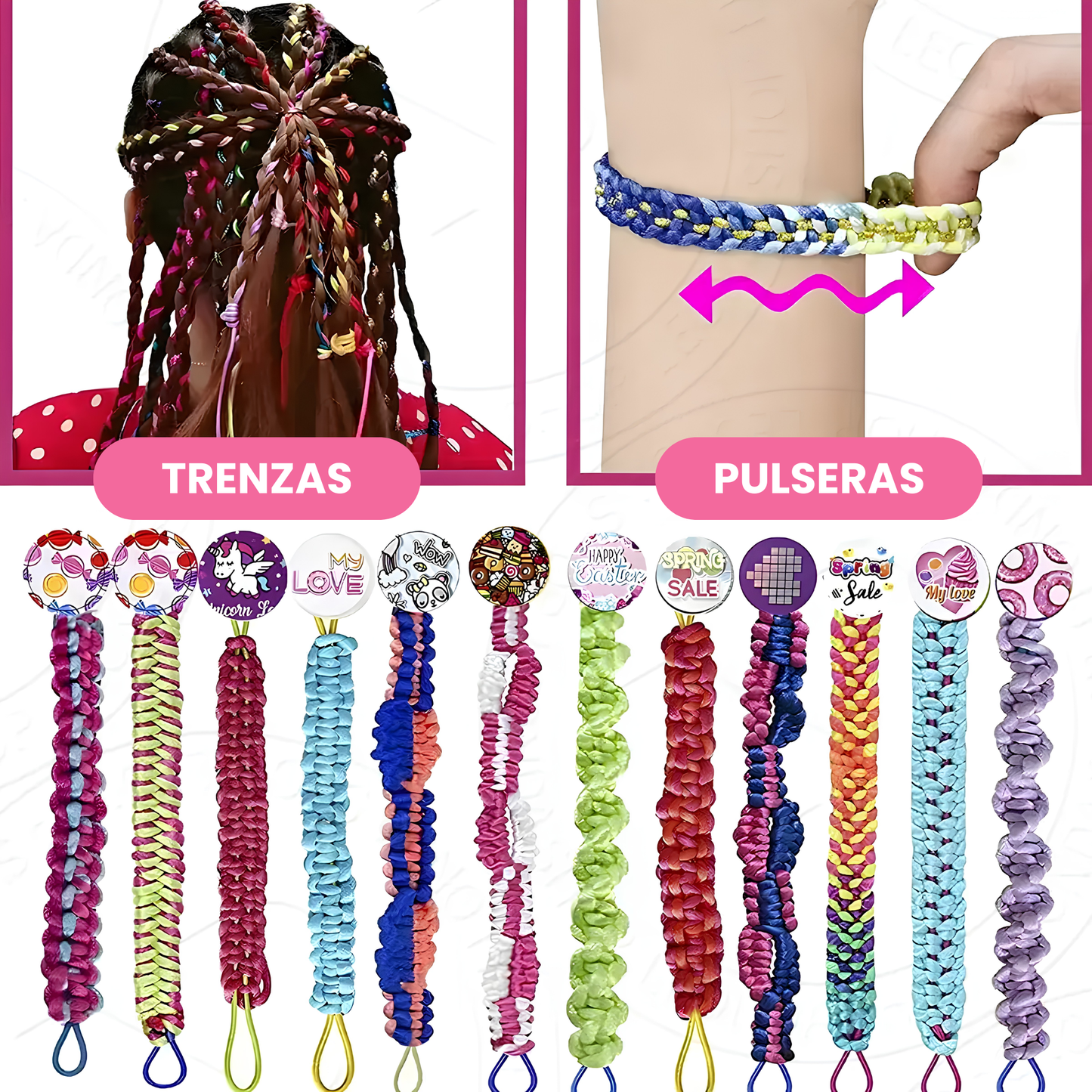 Máquina de Tejer Pulseras Personalizadas para Niños