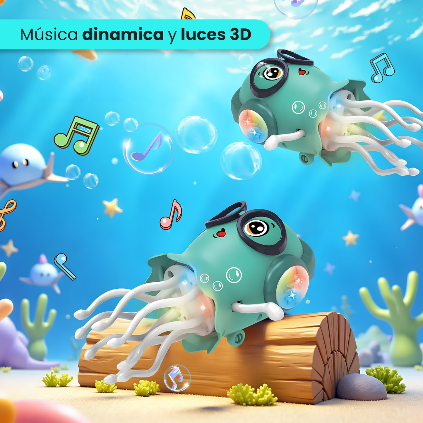 Juguete Medusa Bailarina con Música y Sensor