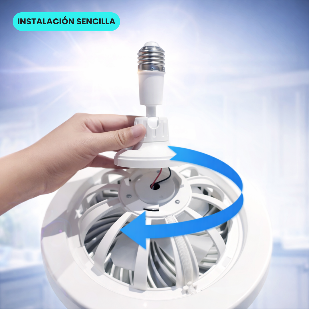 Lámpara Led de Techo con Ventilador Regulable