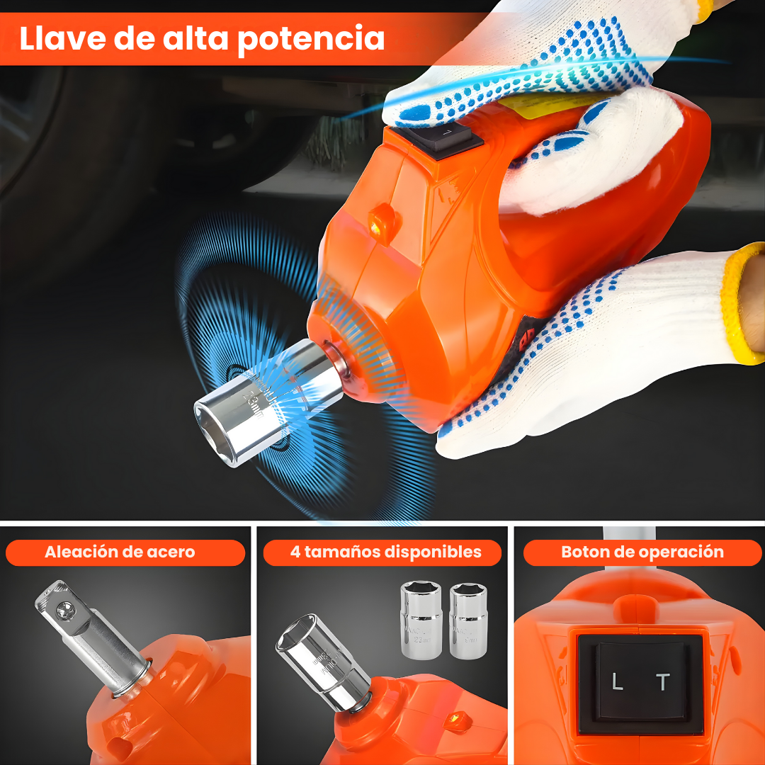 Gato Eléctrico 12v 5ton Con inflador Y Llave Para Auto Y Camioneta