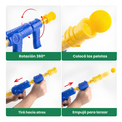 Tiro al Blanco Pato Come Pelotas con Contador y Luces LED