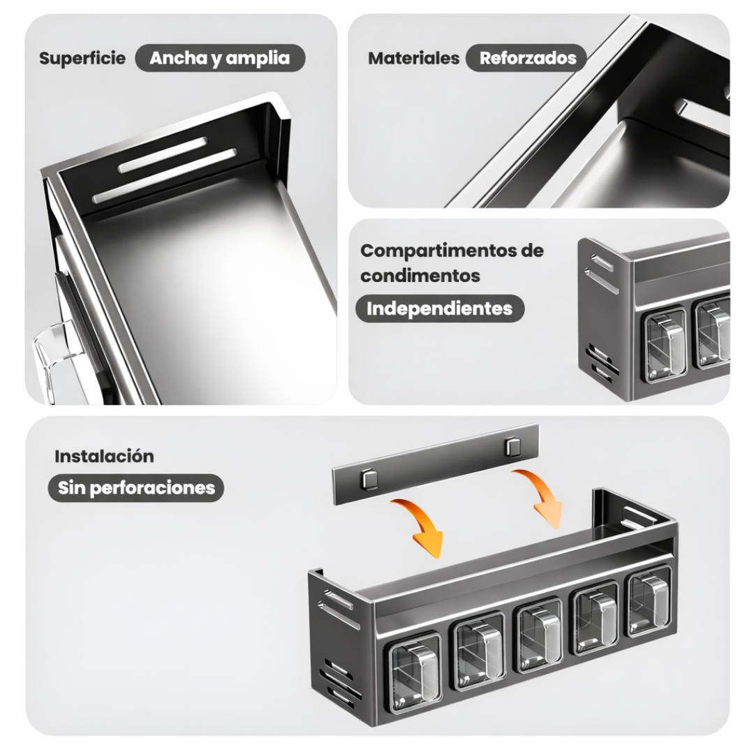 Organizador de Especias 5 Espacios