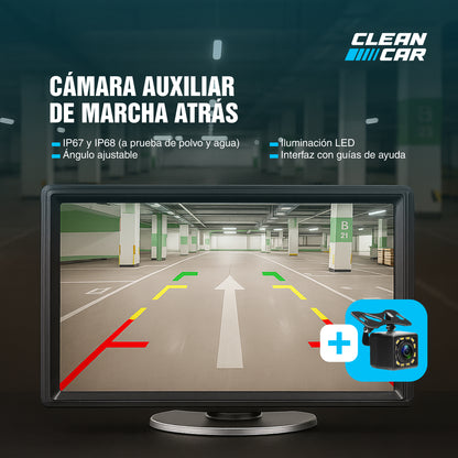 Pantalla Para Auto Portátil Táctil 7" Pulgadas con Cámara Reversa