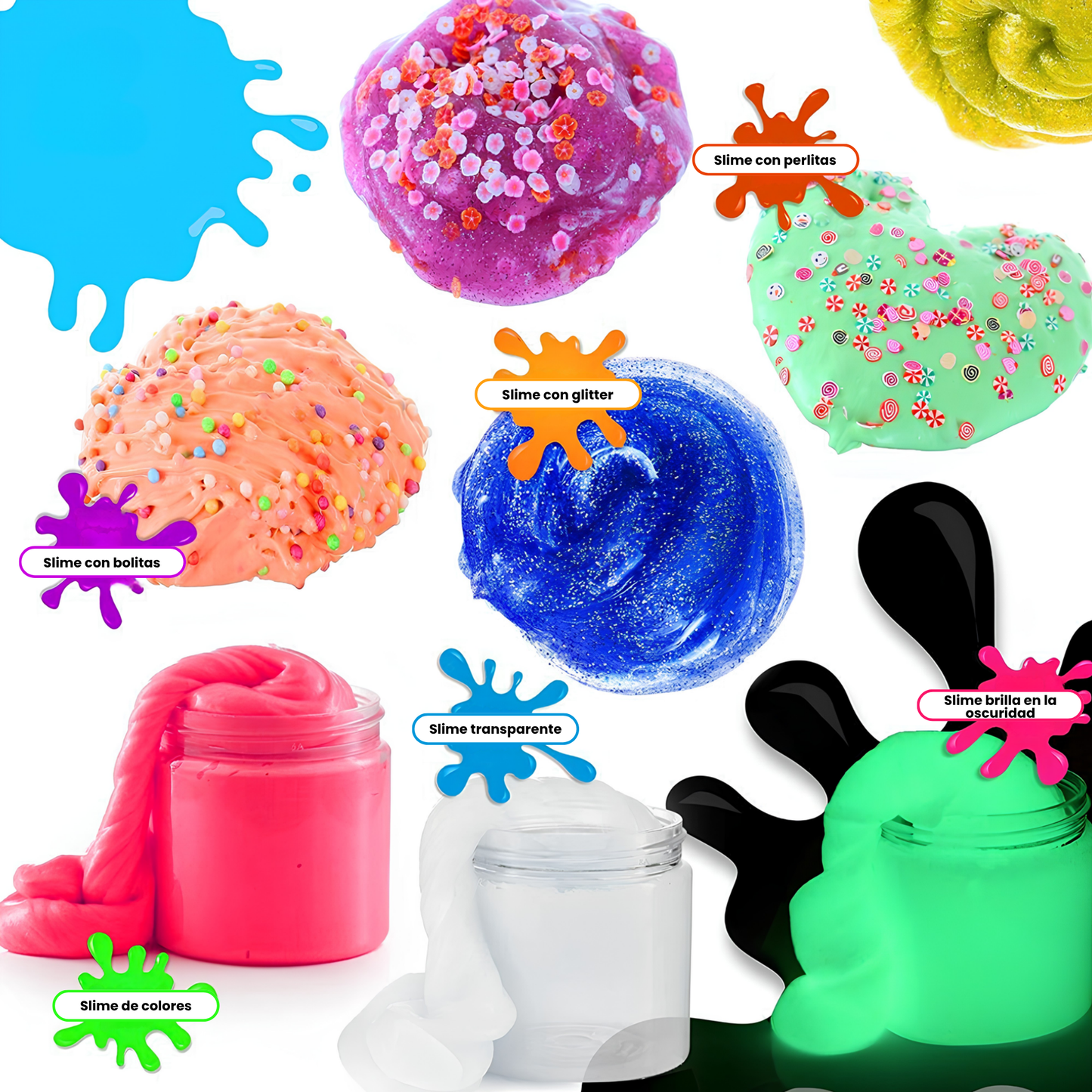 Kit de Fabricación de Slime 24 Colores Para Niños