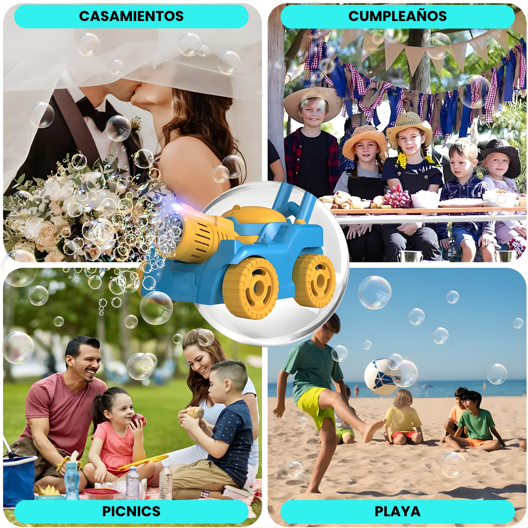 Carrito Burbujero Automático Con Luz Led