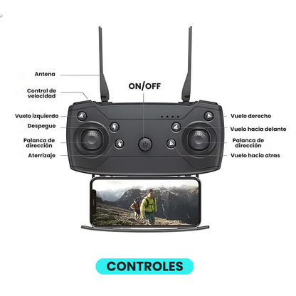Drone Control Remoto Fácil Uso Gps Wifi Cámara