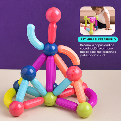 Juego Magnético de Encastre Didáctico 72 Piezas