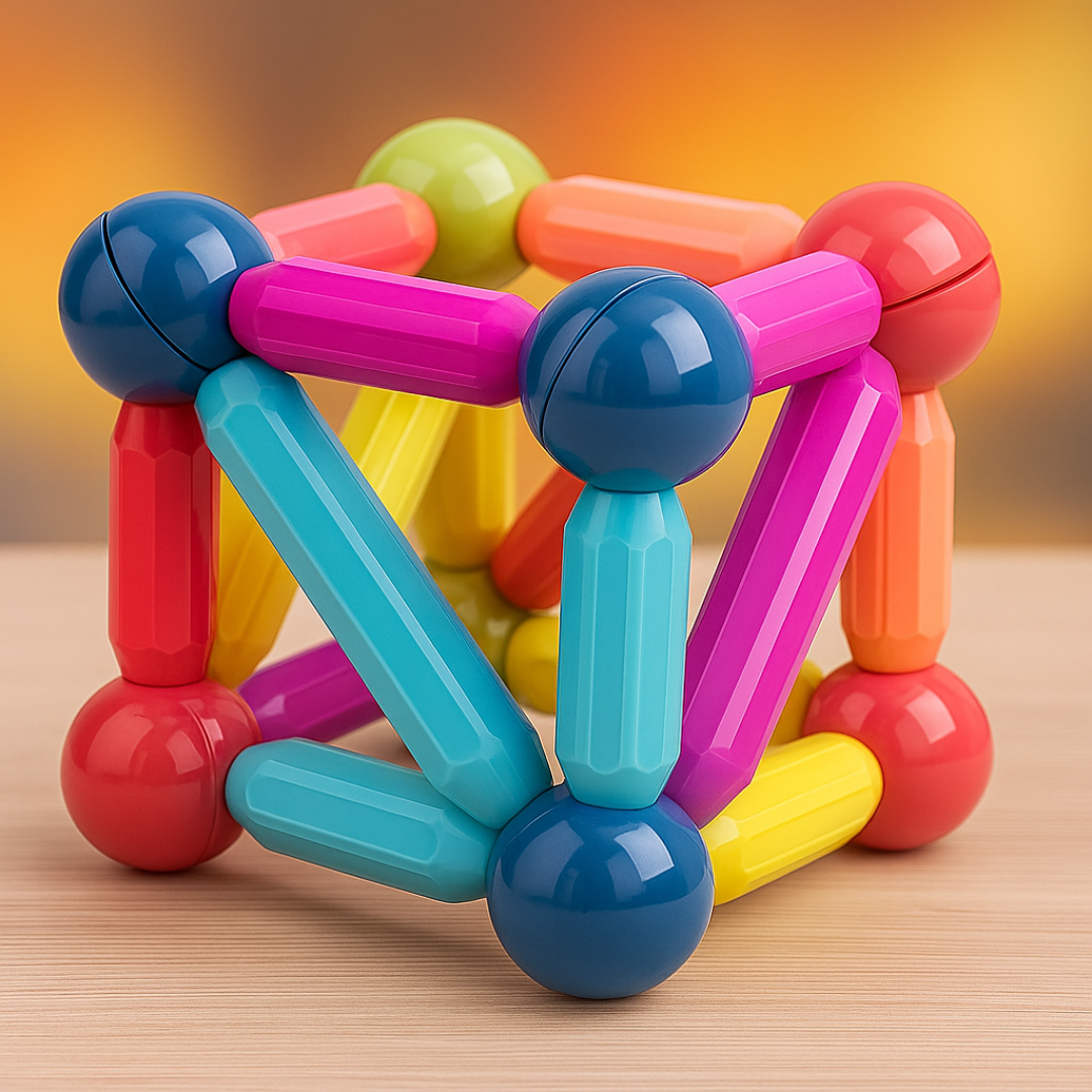 Juego Magnético de Encastre Didáctico 72 Piezas