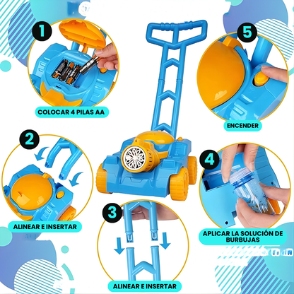 Carrito Burbujero Automático Con Luz Led