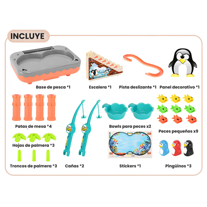 Juego Piscina de Pesca con Tobogán Interactivo
