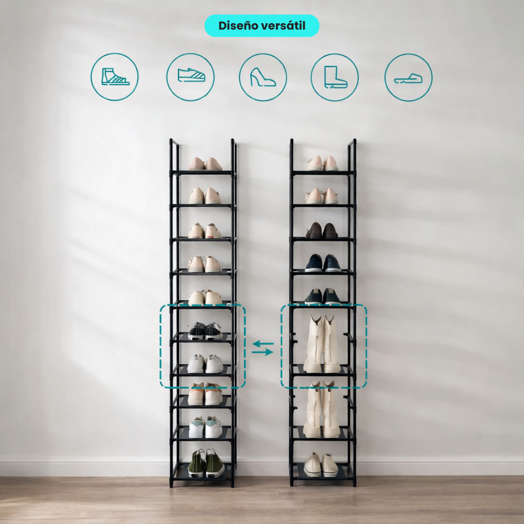 Zapatera Vertical con 10 estantes