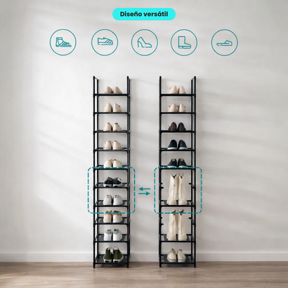 Zapatera Vertical con 10 estantes