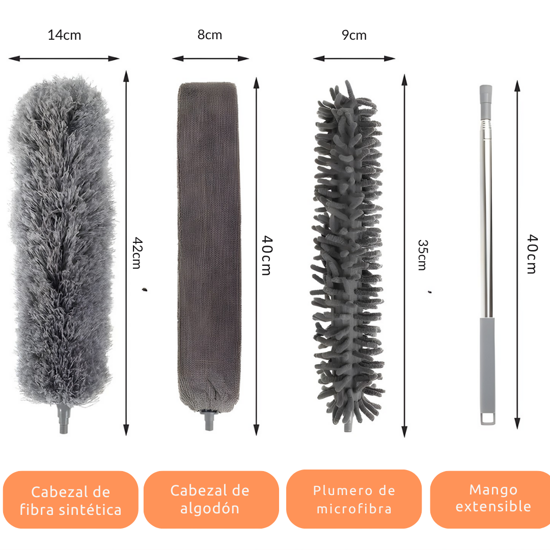 Plumero Extensible 4 cabezales