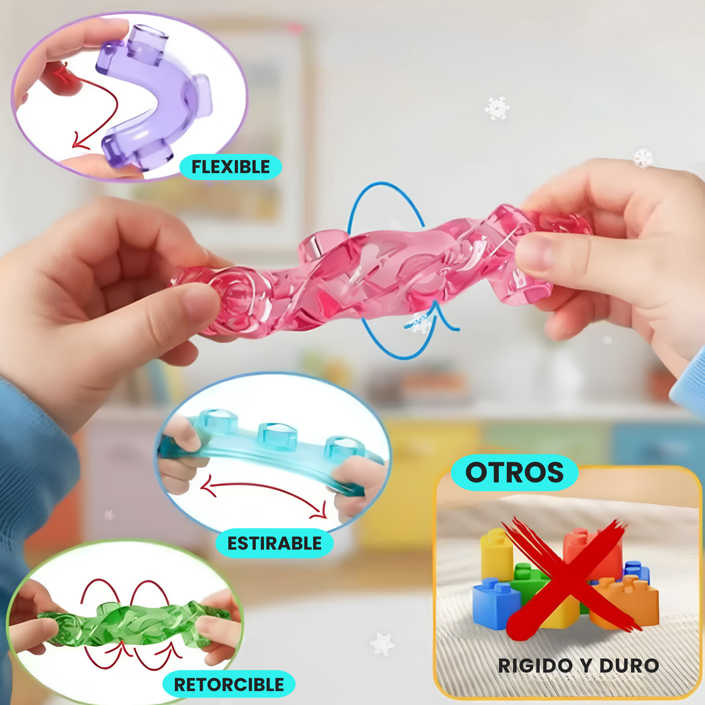 Bloques de Construcción Sensoriales Gummy 40 Piezas
