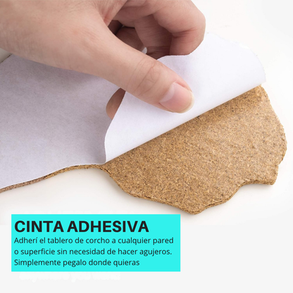 Mapamundi Viajero De Corcho Decoración Destinos Con Pins