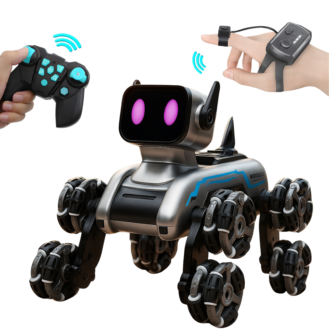 Perro Robot Inteligente Recargable Sensor de Gestos y Control Remoto