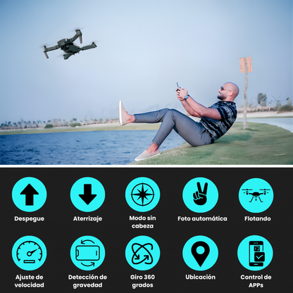Drone Control Remoto Fácil Uso Gps Wifi Cámara