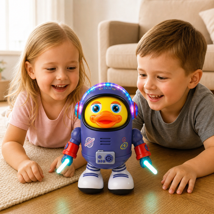 Juguete Interactivo Musical Pato Astronauta Bailarín