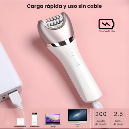 Depiladora Inalámbrica 6 En 1 Premium Depila Rasura Masajea