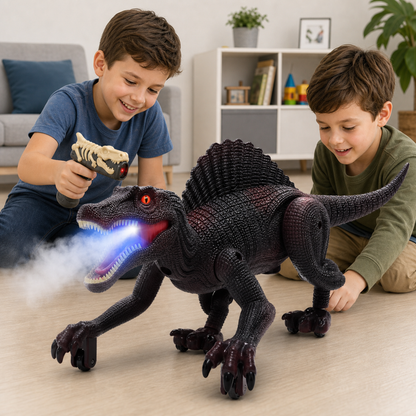 Dinosaurio a Control Remoto con Seguimiento Luz Láser para Niños