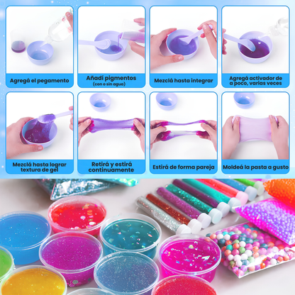 Kit de Fabricación de Slime 24 Colores Para Niños