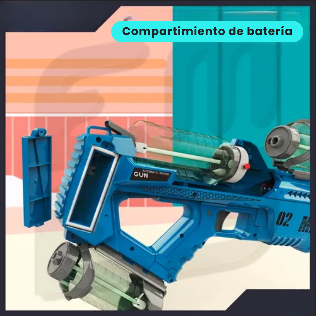Pistola de Agua Extra Combate Luces 3 Botellas