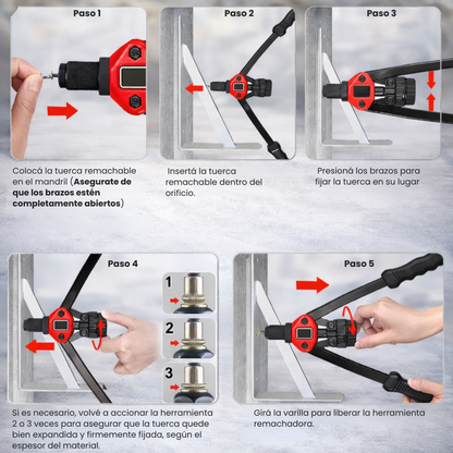 Remachadora Manual + 120 Remaches