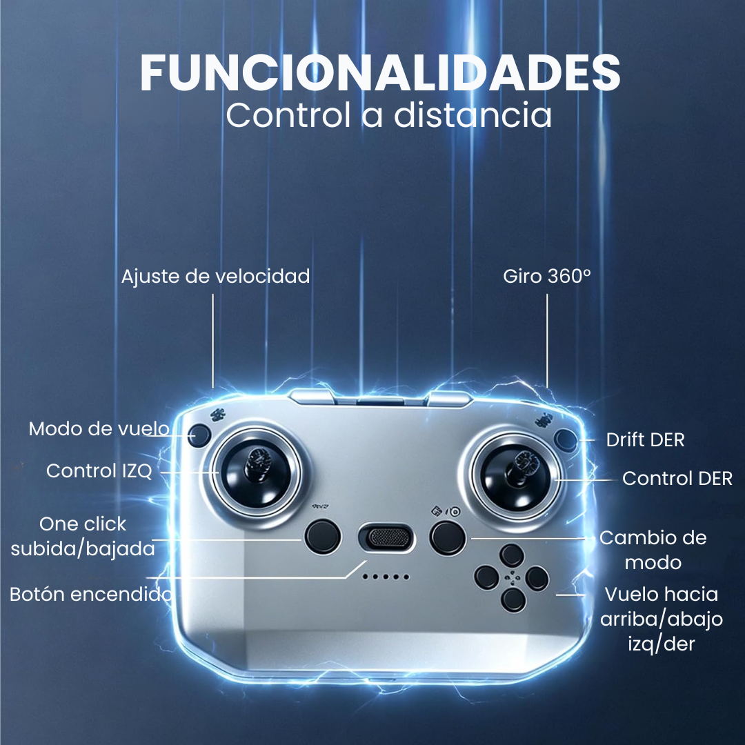 Auto Dron Acrobático 2 en 1 Stunt Volador y Terrestre Control Remoto