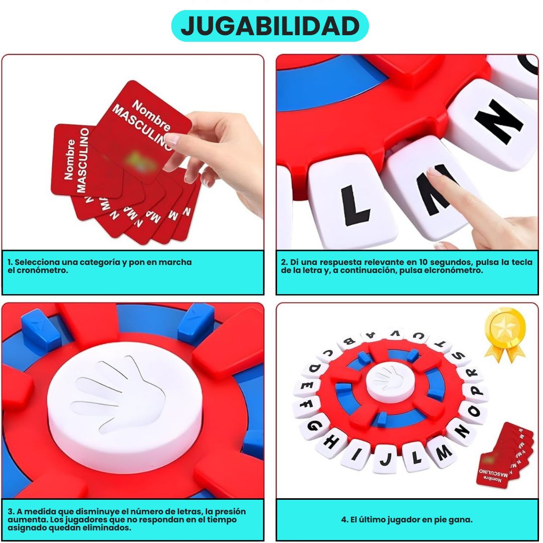 ¡Basta! Juego de Mesa Electrónico 36 Cartas