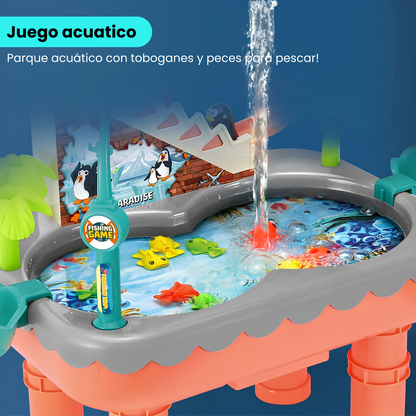 Juego Piscina de Pesca con Tobogán Interactivo