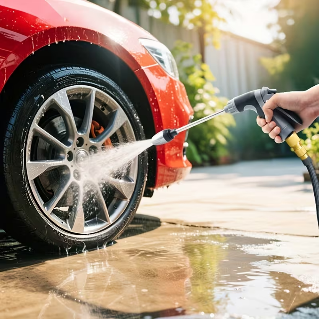 Pistola Presión Para Manguera De Metal Con Jabonera