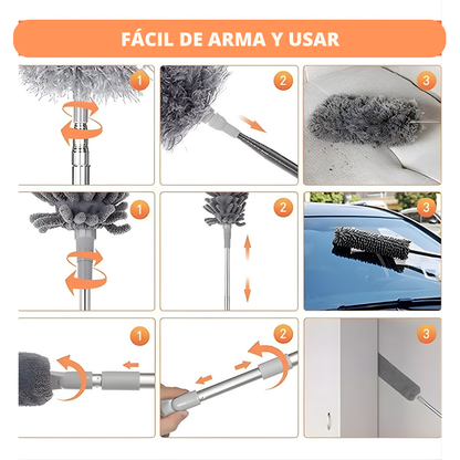 Plumero Extensible 4 cabezales