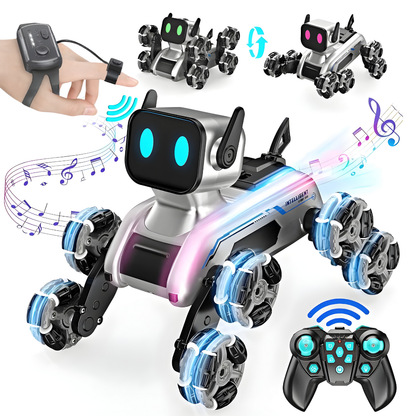 Perro Robot Inteligente Recargable Sensor de Gestos y Control Remoto