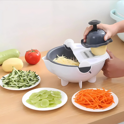 Rallador Rebanador y Escurridor - Todo en uno para tu cocina
