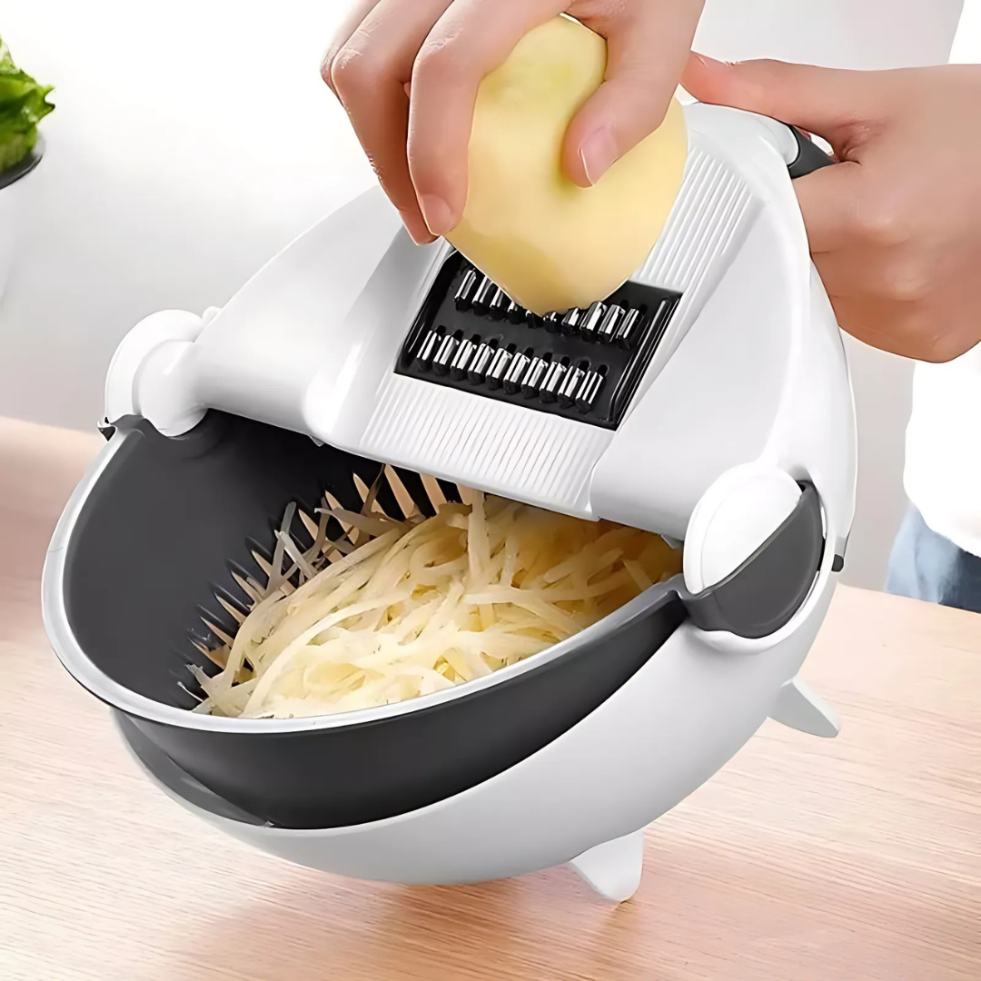 Rallador Rebanador y Escurridor - Todo en uno para tu cocina
