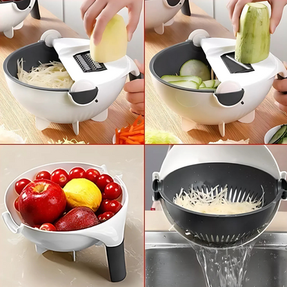 Rallador Rebanador y Escurridor - Todo en uno para tu cocina