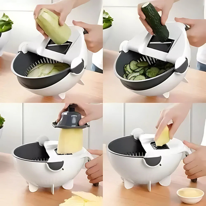 Rallador Rebanador y Escurridor - Todo en uno para tu cocina