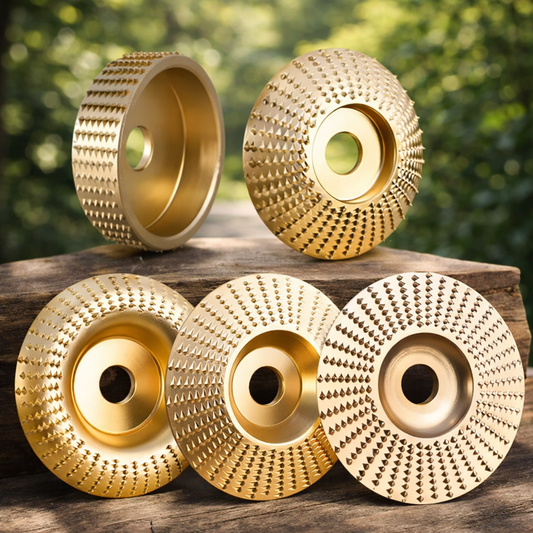 Set De 5 Discos De Molienda Angular Premium P/ Tallar Madera