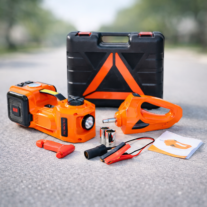 Gato Eléctrico 12v 5ton Con inflador Y Llave Para Auto Y Camioneta