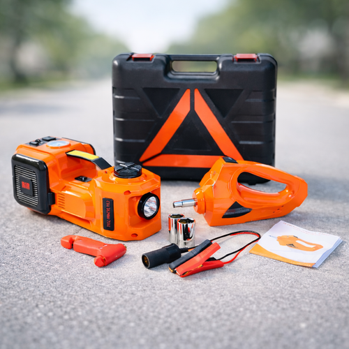 Gato Eléctrico 12v 5ton Con inflador Y Llave Para Auto Y Camioneta