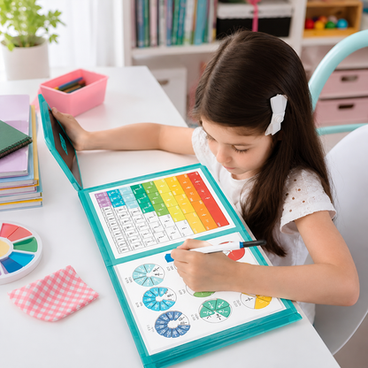 Libro Interactivo de Fracciónes Magnéticas Rompecabezas Educativo