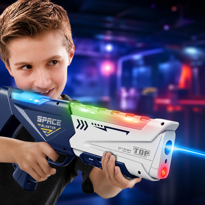Juego Armas Laser Tira al Blanco con Chaleco Pechera y Sensores