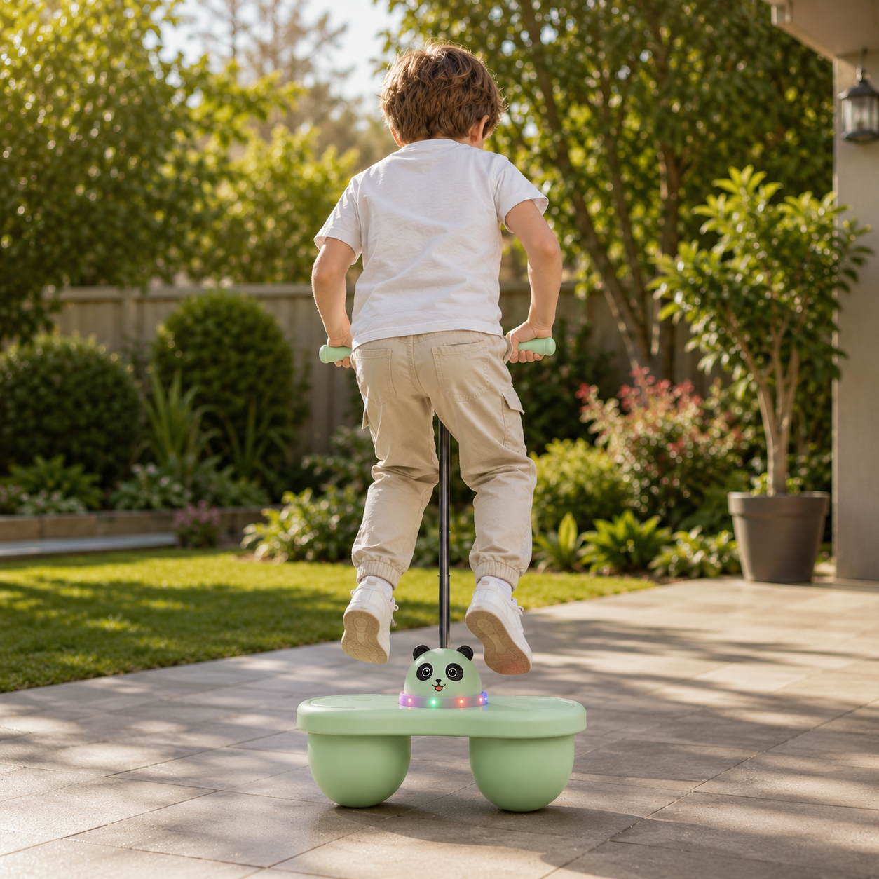Pogo Pelota Doble Saltarina Infantil con Luces Led
