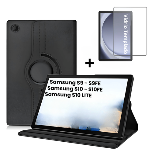 Funda Para Tablet Plegable Ecocuero Para Samsung S9 / S9FE / S10 / S10FE / S10 Lite